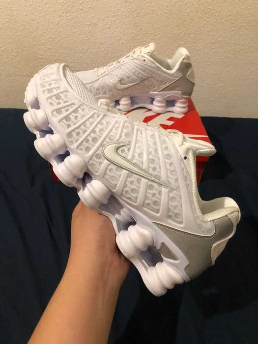 Buty meskie Mokasyny Nike_Shox_TL_White R.42