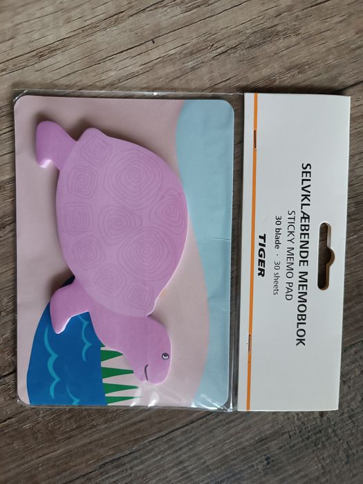 Bloczek notes samoprzylepny żółw Tiger nowy