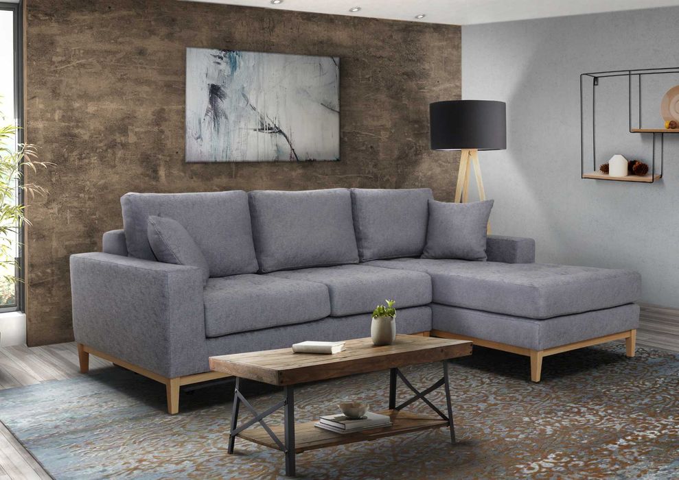Narożnik VIVIEN BIS, skandynawski kanapa sofa narożna    - wyprzedaż.
