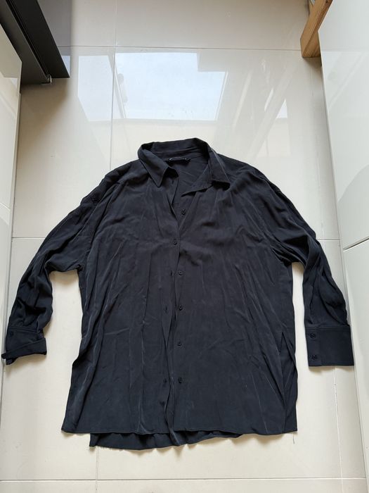 Koszula ZARA czarna rozmiar L zapinana na guziki