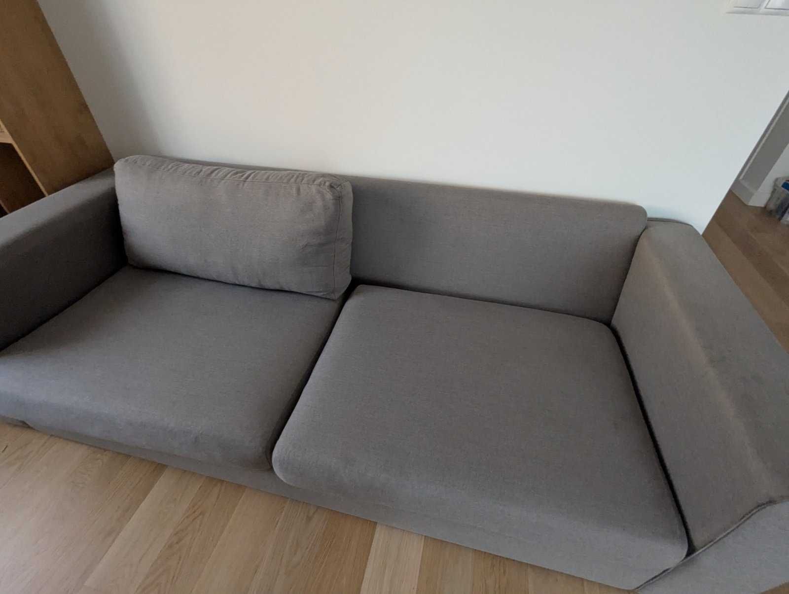 Sofa 3-osobowa (nierozkładana) (szara)