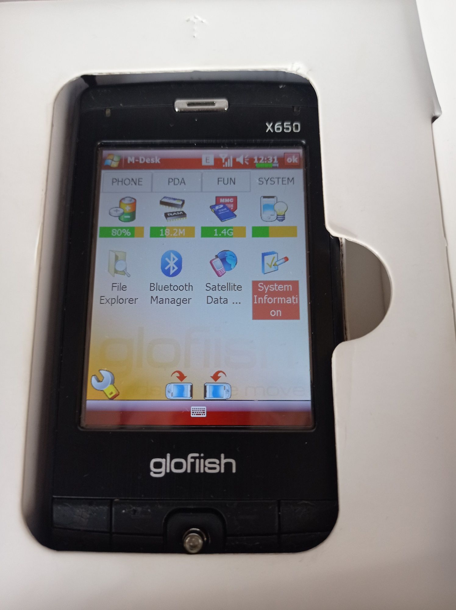 Telefon/Nawigacja GloFiish X650