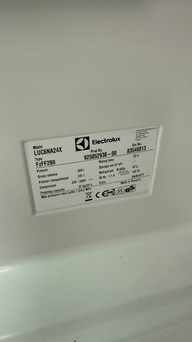 Морозильна камера б/в ELECTROLUX 185 Металік No Frost #07492