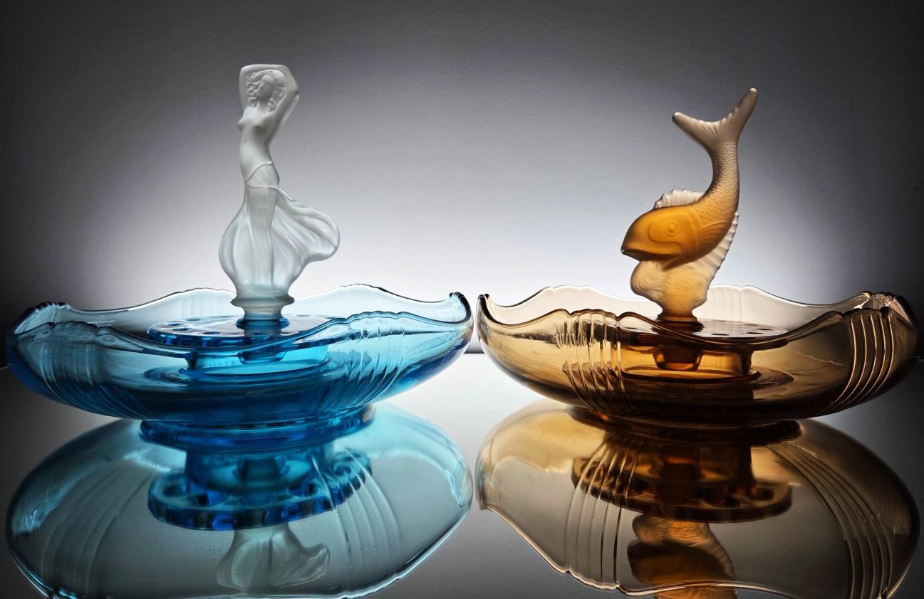 Ikebana szkło art deco Josef Inwald 1930r Arabella