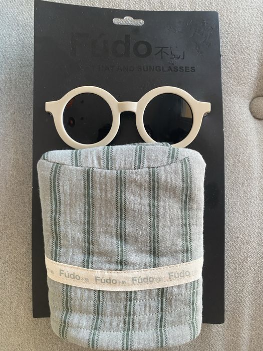 Fudo okularki okulary i kapelusz zestaw