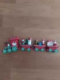Pociąg drewniany/dekoracja/zabawka