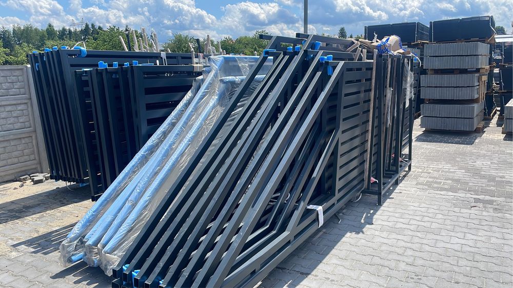 Bramy palisady od reki 4m 5m przesuwne transport