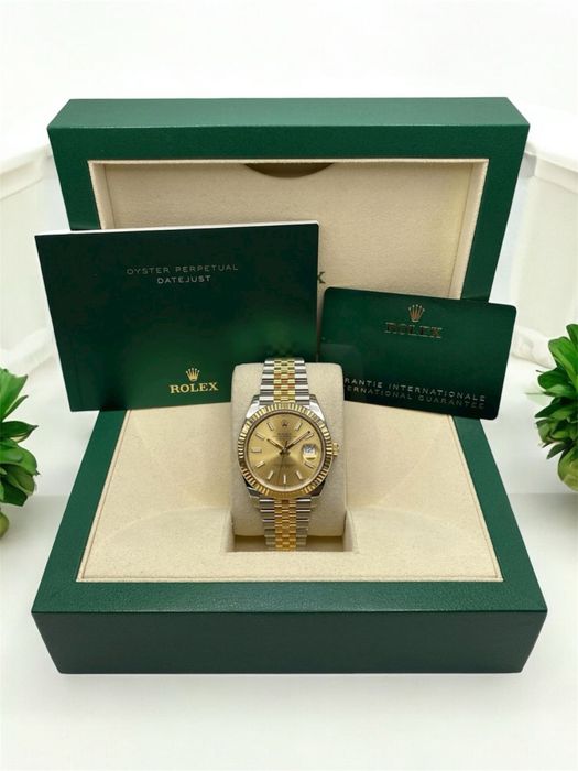 Zegarek Rolex Datejust Srebrno-złoty 41mm
