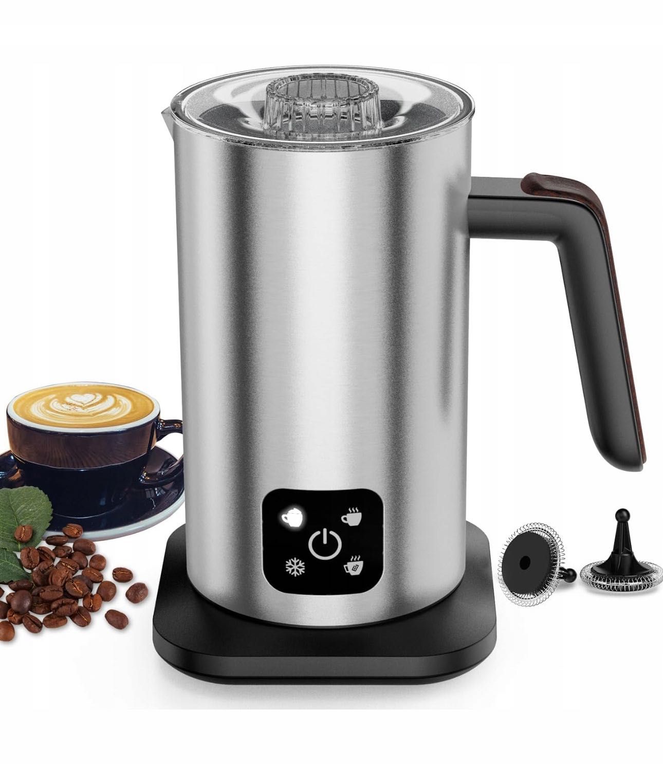 Automatyczny podgrzewacz mleka 350ml 4 w 1 stal nierdzewna
