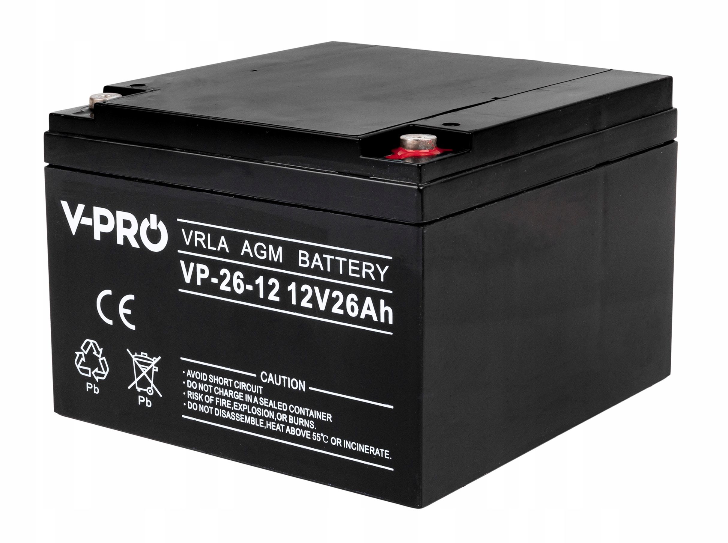 Akumulator żelowy AGM bateria do UPS 12V 26Ah (AKU4)