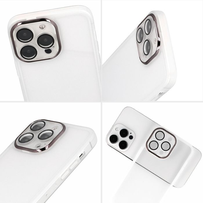 Protective Lens Case Do Iphone 12 Biały Clear