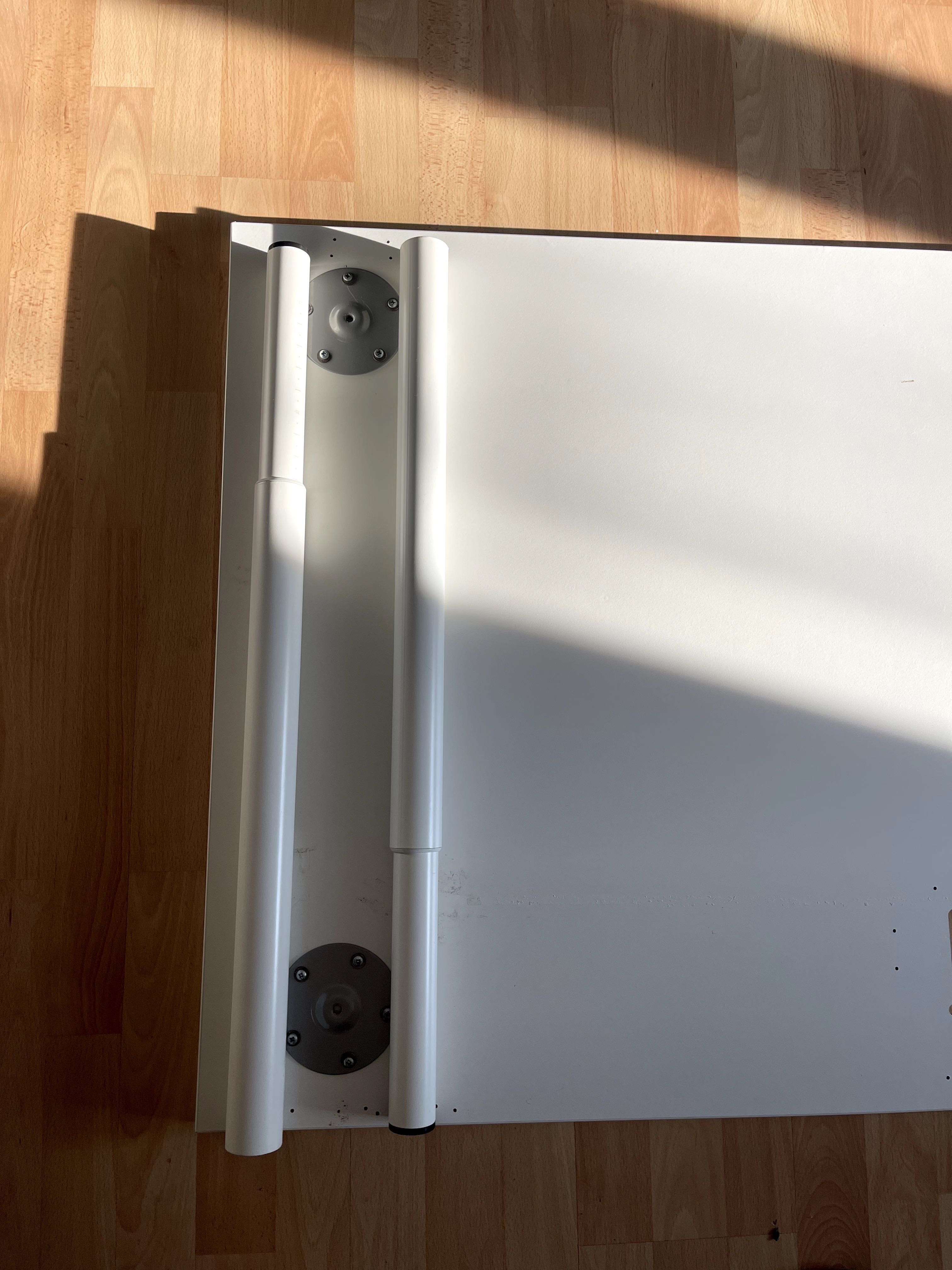 Biały blat pod biurko 160x80 cm