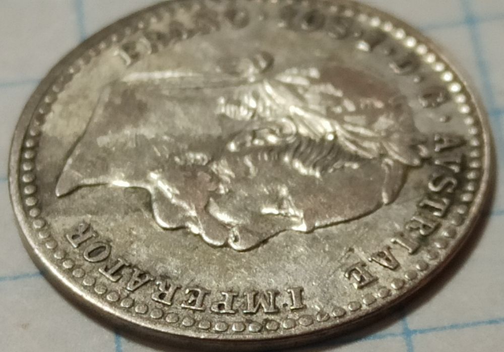 Монета 10 крейцеров, 1870 год, Австро Венгерская империя