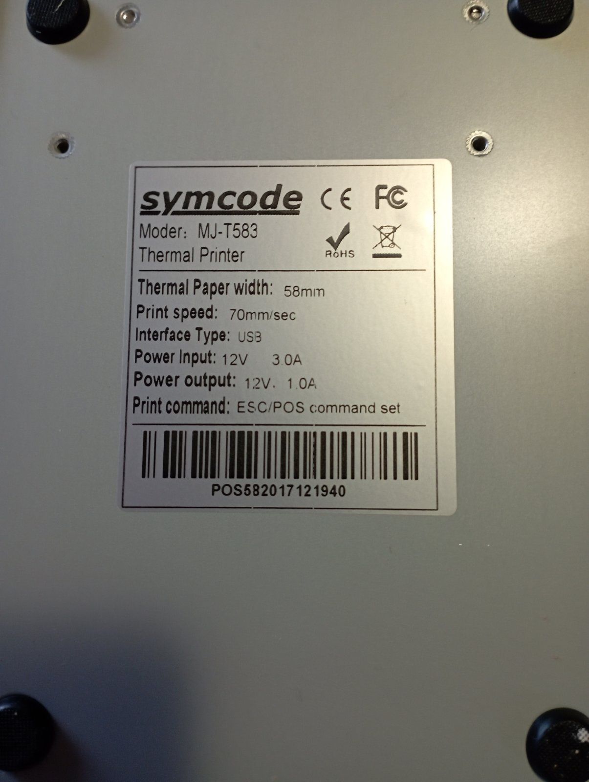 Принтер чеків новий Symcode