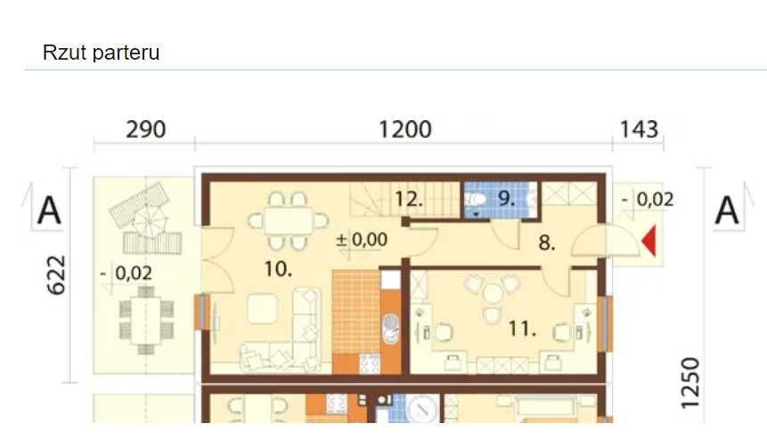 Pół bliźniaka w stan deweloperski działka 250 m2 prąd woda