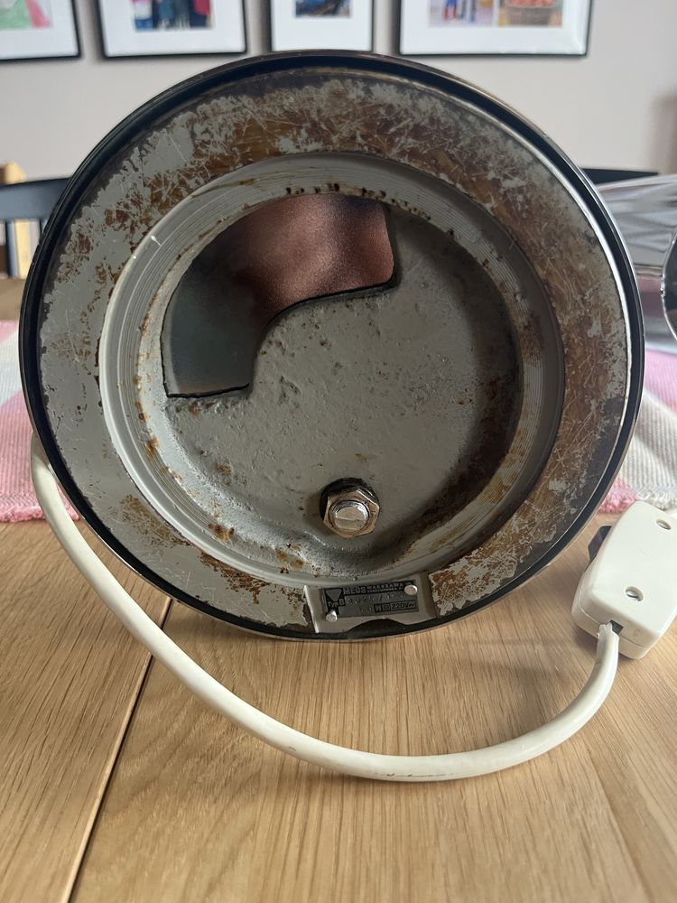 Lampa biurkowa Meos Warszawa PRL chromowana
