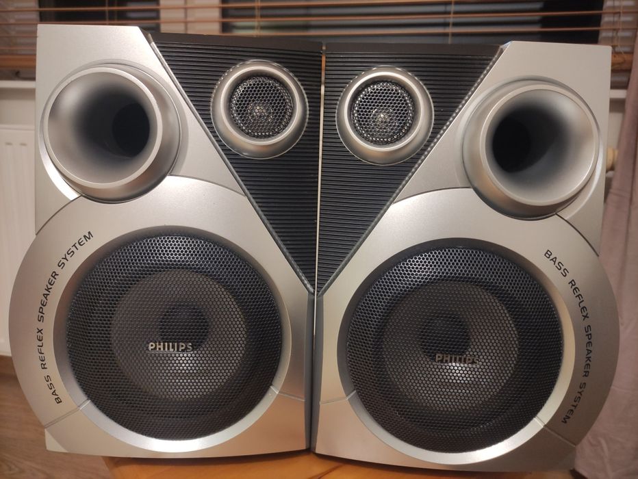 Wzmacniacz 120W Kenwood + 2x Philips glosnik 6ohm + gratis okablowanie