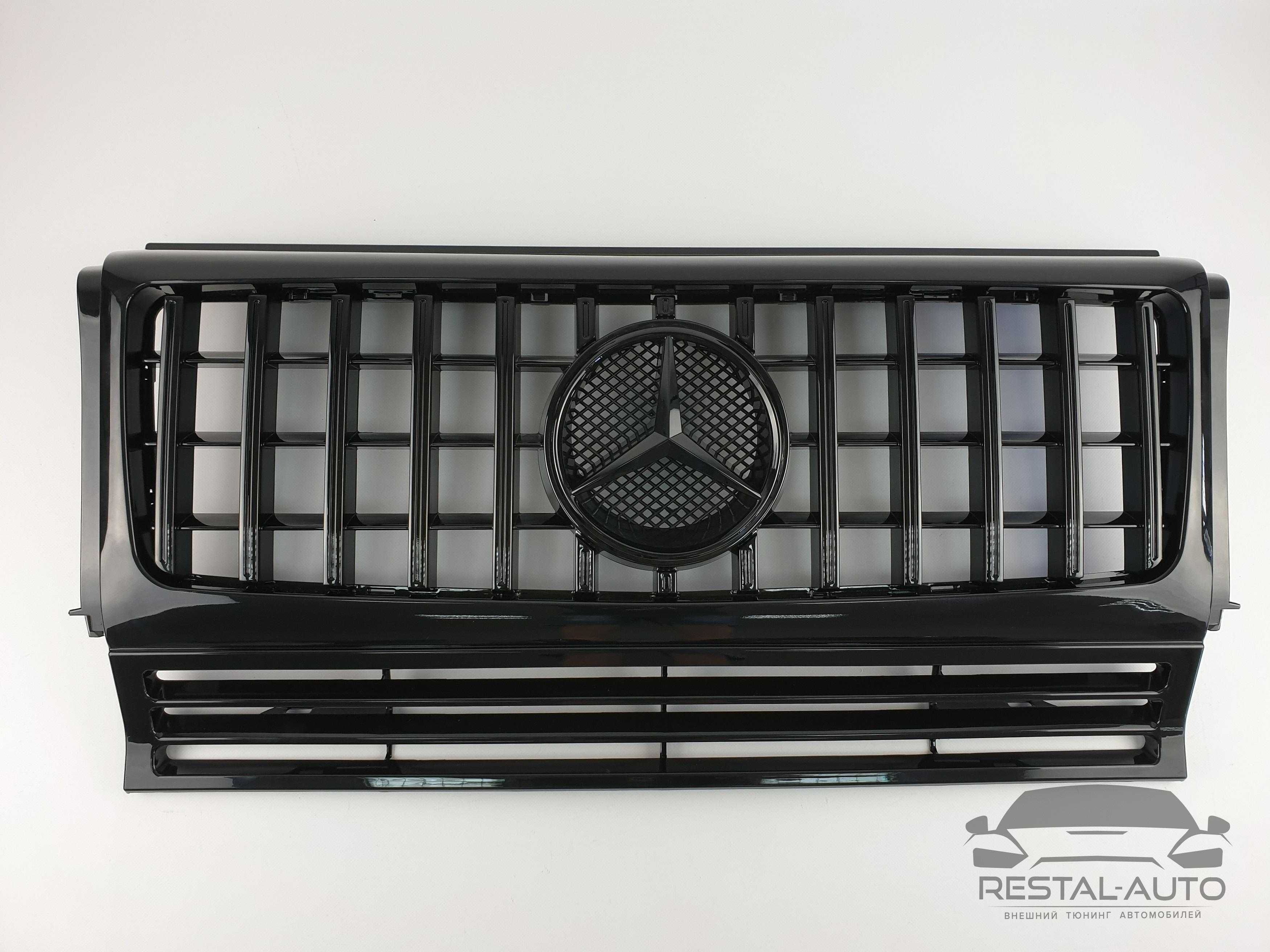 Решетка радиатора на Mercedes G-Class W463 1990-2018 год GT Black