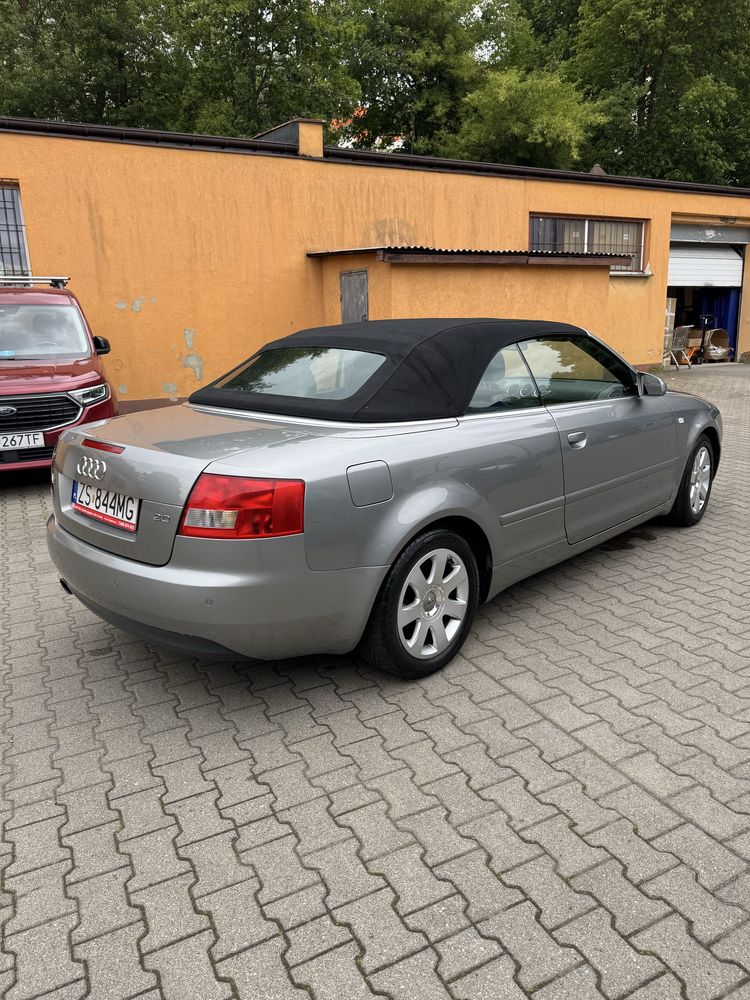 Audi A4 b6 cabrio 2.0 benzyna, niski przebieg, w dobrym stanie