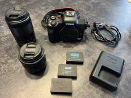 Canon m50 mark II zestaw, 3 baterie, stan idealny.