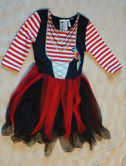 Sprzedam strój piratki H&M 110/116 - 4-6 lat
