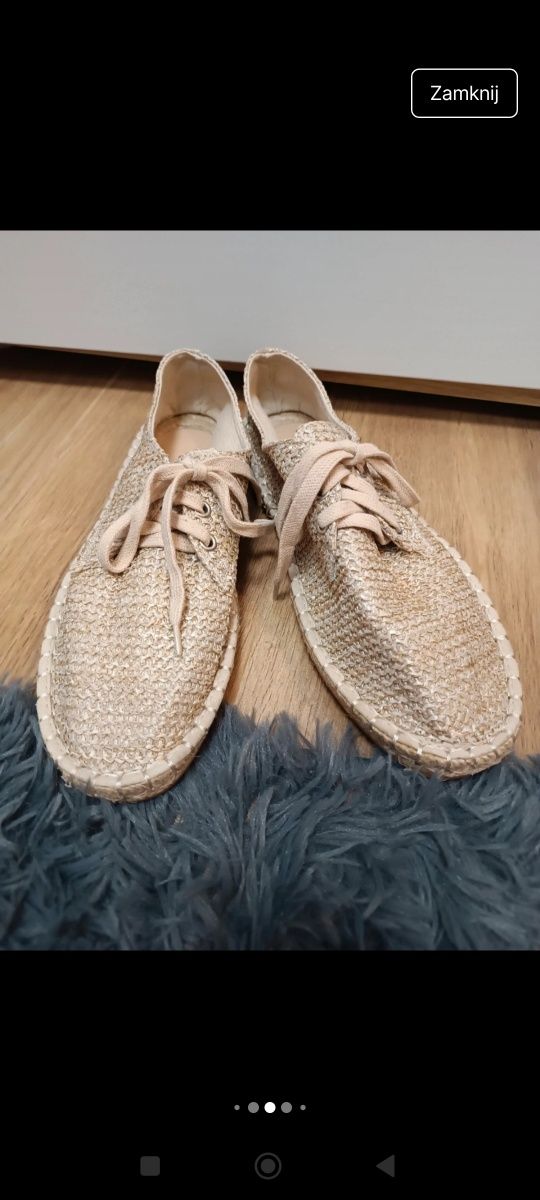 Espadryle plecione Asos