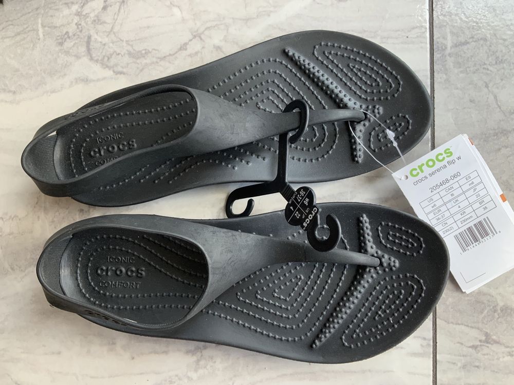 Nowe oryginalne Crocs Serena Flip W6, 36,5 ostatnia para