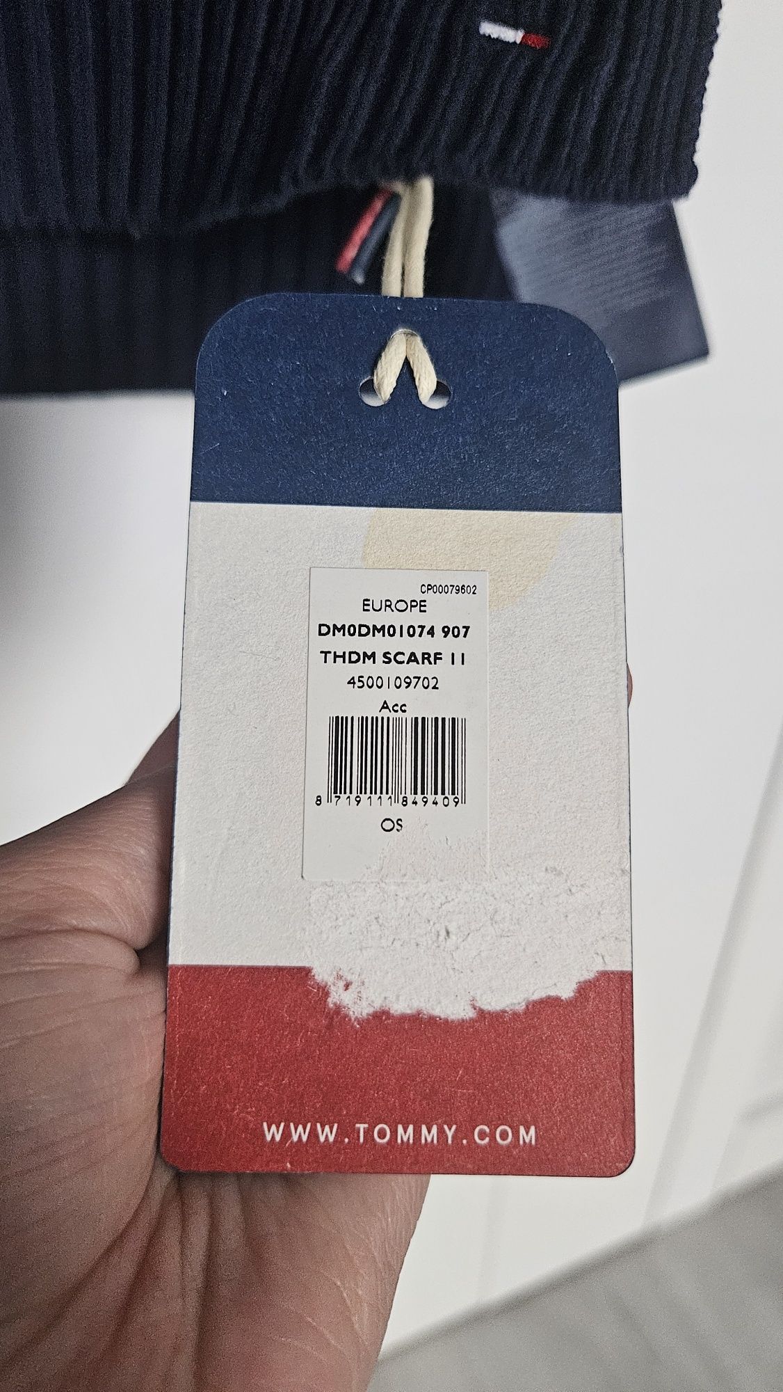 Niebieski szalik Hilfiger Denim