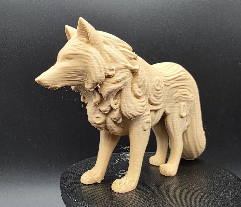 Escultura Lobo Ártico Realista