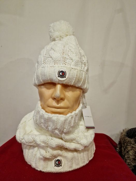 Tommy Hilfiger Equestrian czapka + Komin jeździecki do jazdy konnej