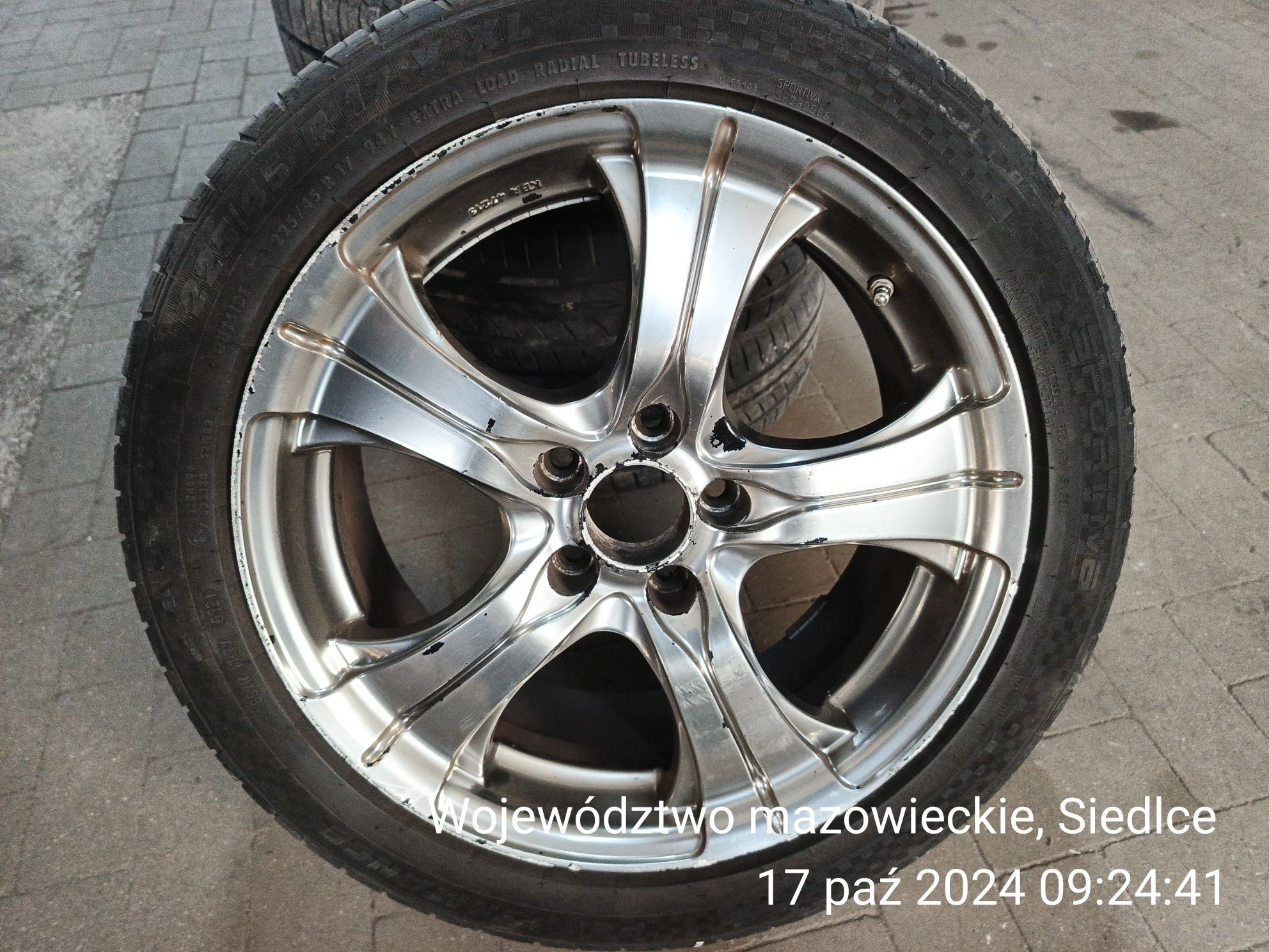Alufelgi 17 opel Zafira B