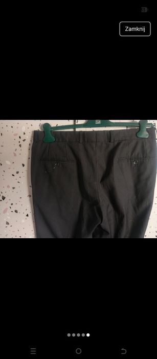 Czarne spodnie eleganckie.