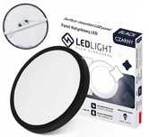 Plafon LED 18W neutralna 4000K 21cm czarny lampa sufitowa natynkowy