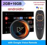 SmartTV Box Vontar W2 ATV 2/16Gb Голос 4K HDR ТВ приставка.