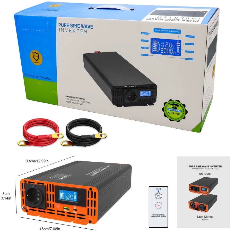 Інвертор DATOUBOSS PSW-1500W 60v/220V