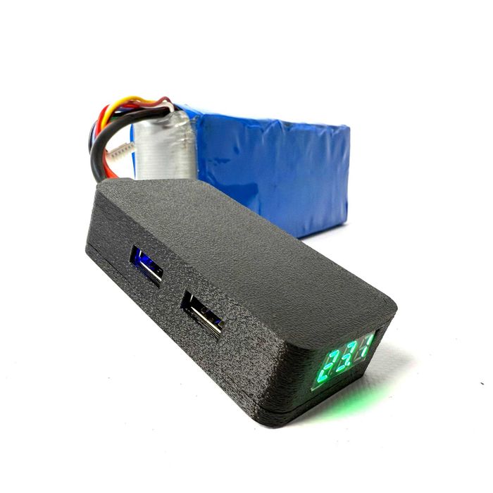 Перехідник від ФПВ батареї з XT60 роз'ємом 2 USB