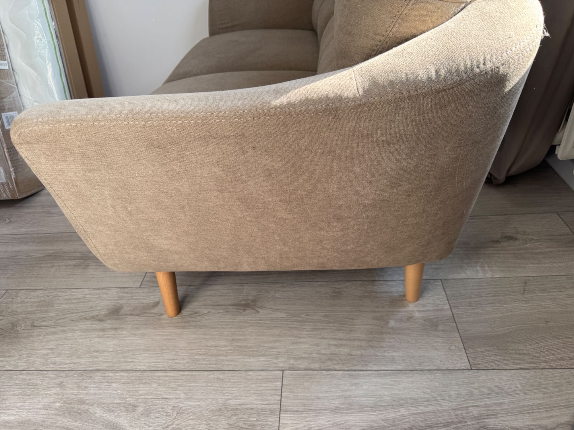 Sofa 2 osobowa ciemny beż