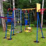 Plac zabaw ogrodowy dla dzieci SUMMER FUN 3 + siatka wspinaczkowa