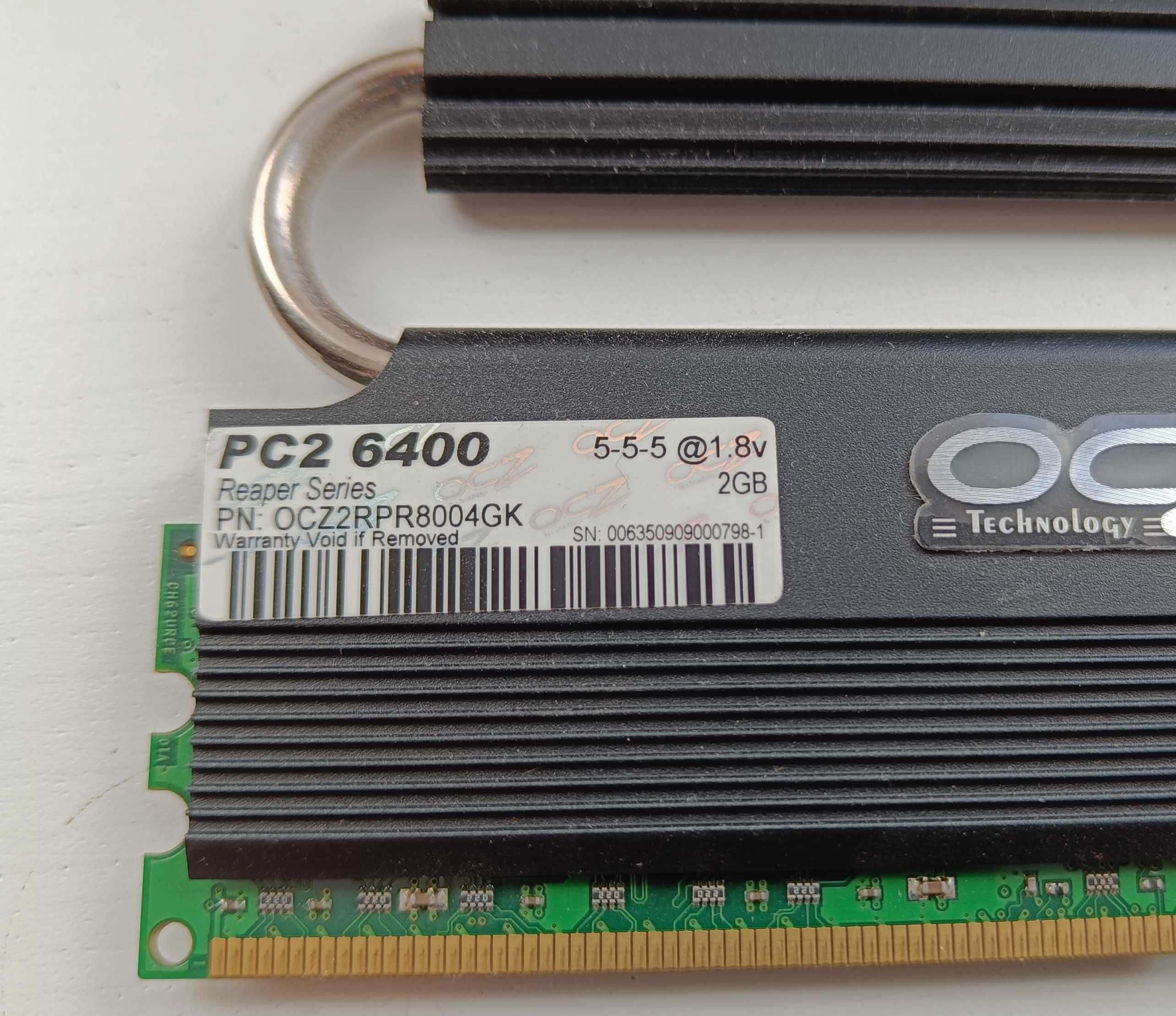 Pamięć DDR2 PC2 PC6400 OCZ Reaper 4GB (2x2GB) Dual