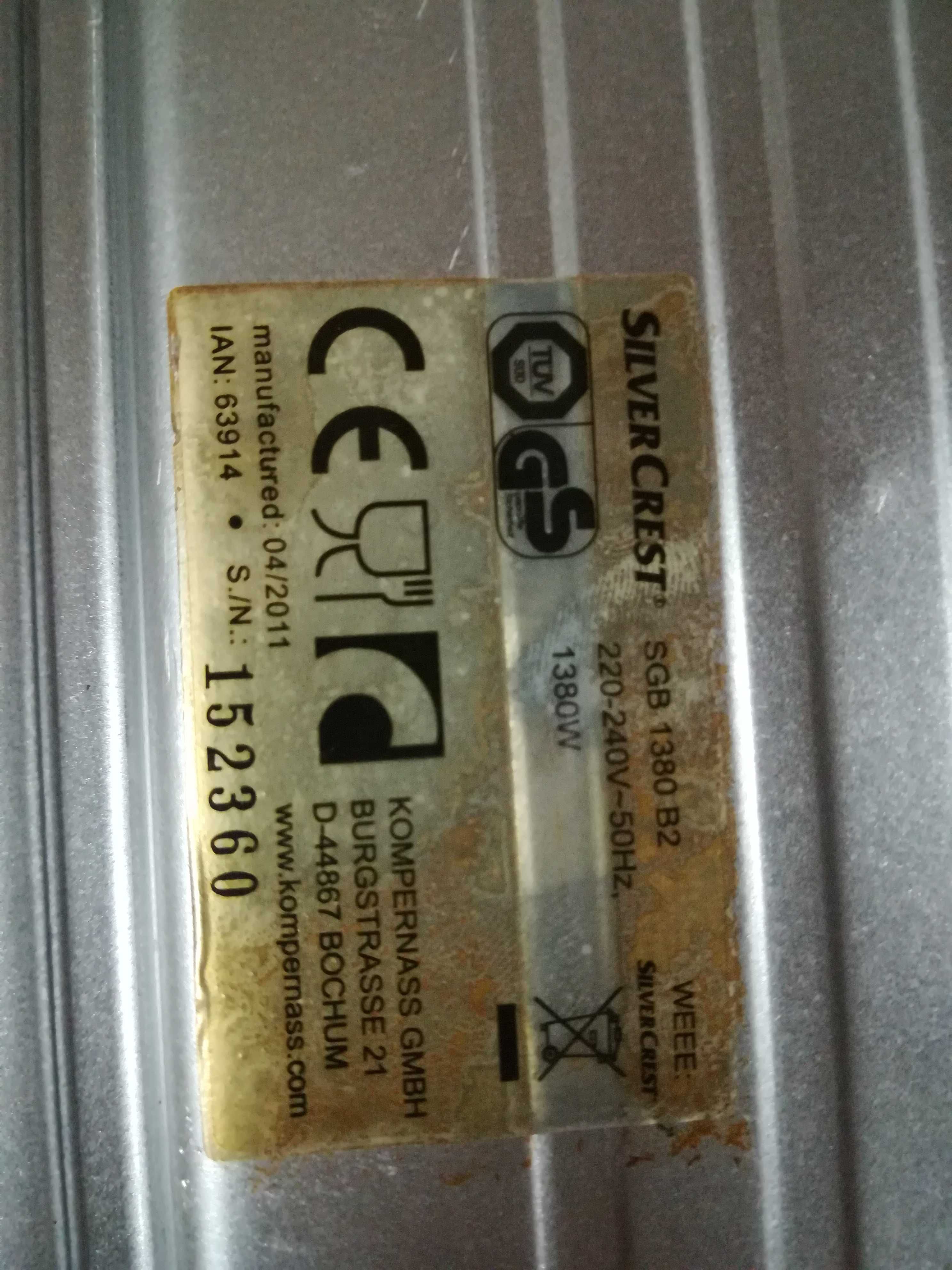 Mini piekarnik SilverCrest SGB 1380 B2