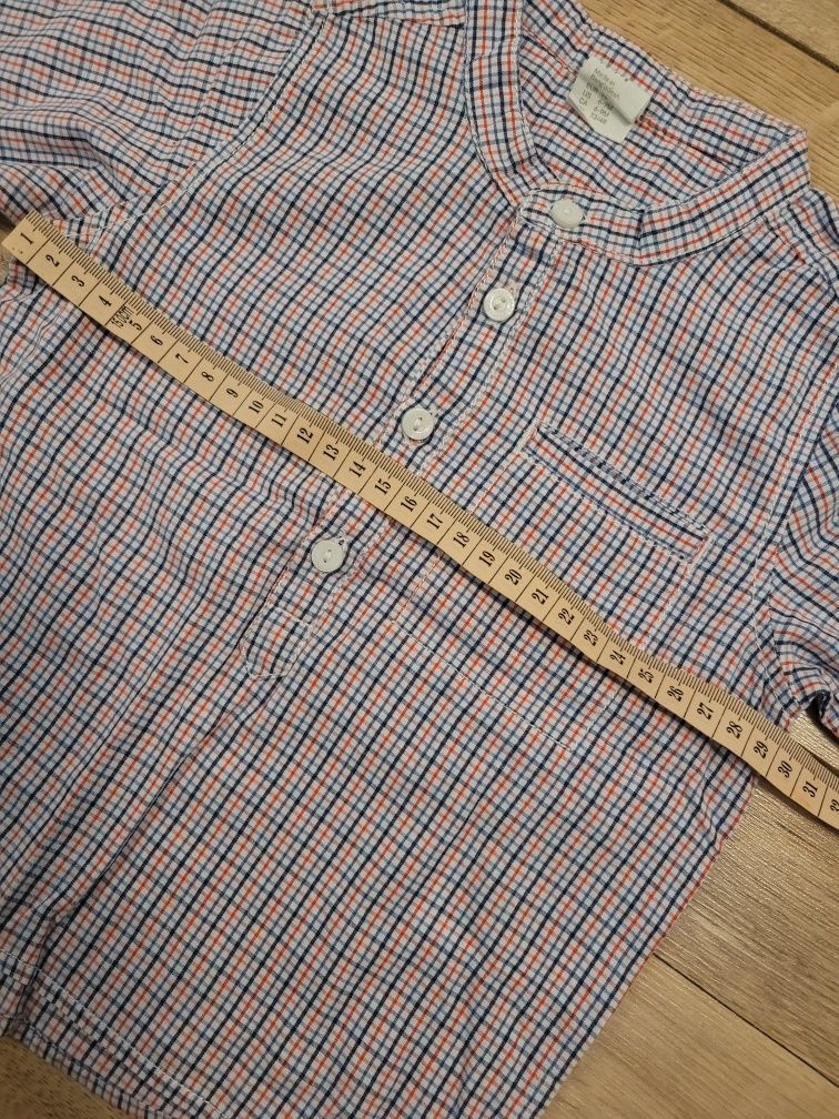 Elegancka koszula w kratę H&M r. 74