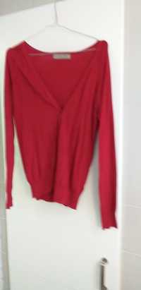 Czerwony sweterek Zara M