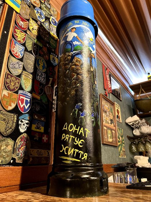 Саморобна колонка, сувенір, тубус 155 мм, система BOSS