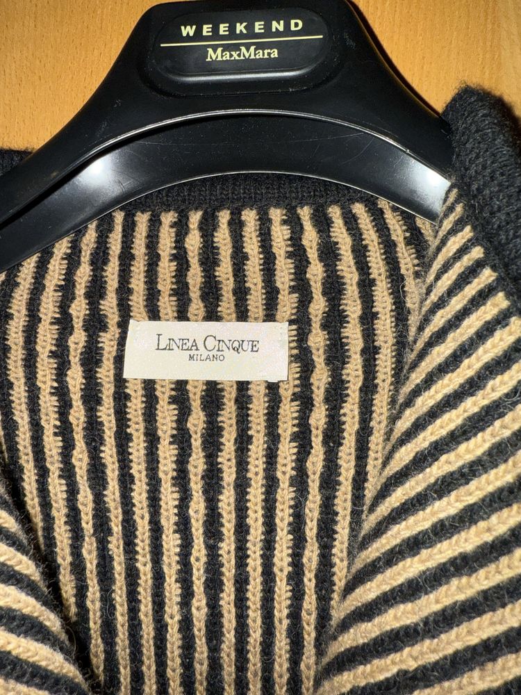 Casaco malha Linea Cinque tam XL