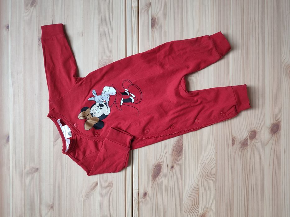 H&M pajacyk rampers piżamka jednoczęściowa Myszka Minnie Miki 56