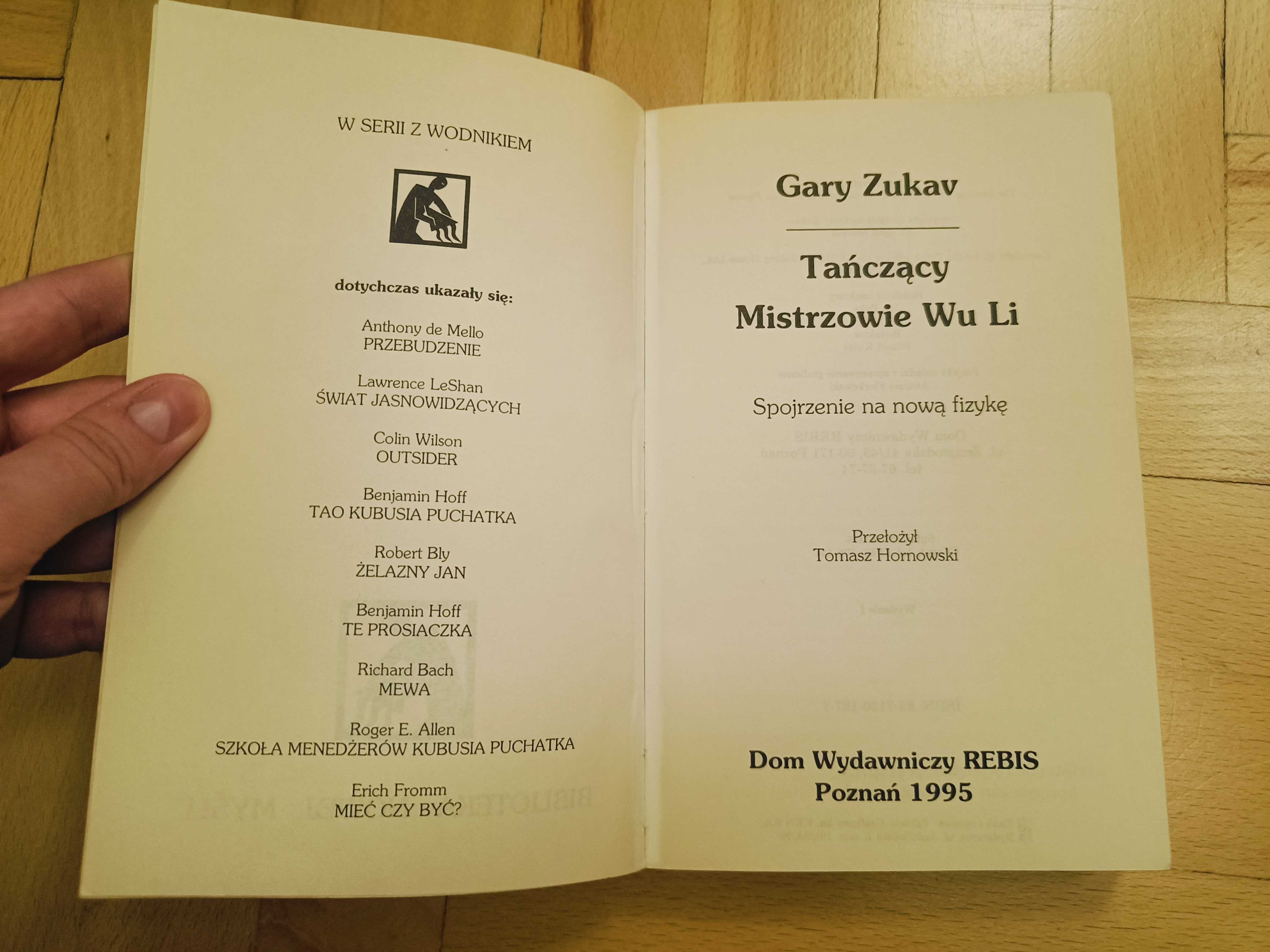 Tańczący mistrzowie Wu Li Gary Zukov odkrycia w fizyce fizyka tanio