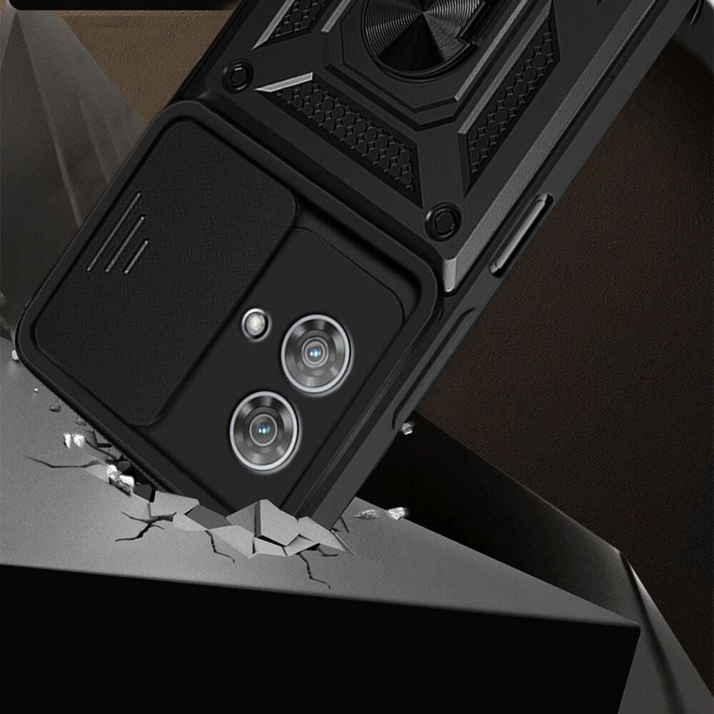 Etui Pancerne Motorola Edge 40 Neo CamShield z Podstawką