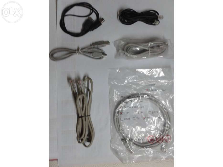 Cabos USB, Rede, HDMI, conectores e outros