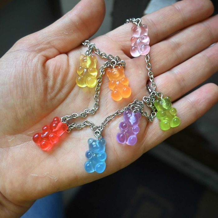 Naszyjnik z żelkami – kolorowe misie