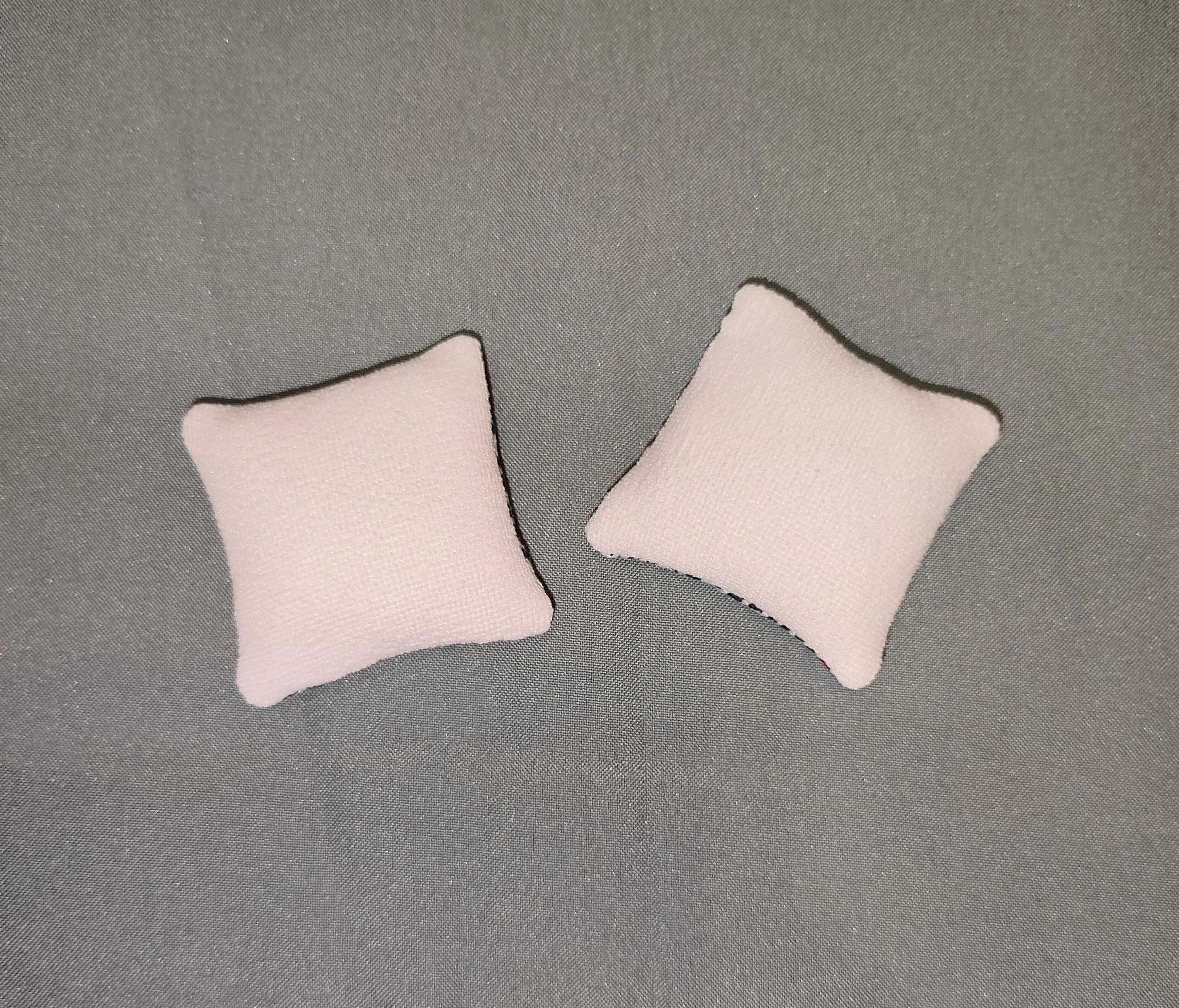 Poduszka Mini dla Lalek Dekoracyjna dwukolorowa Handmade 2 szt.